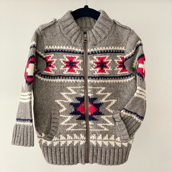 GAP Other - babyGAP Southwestern Zip Cardigan Sweater